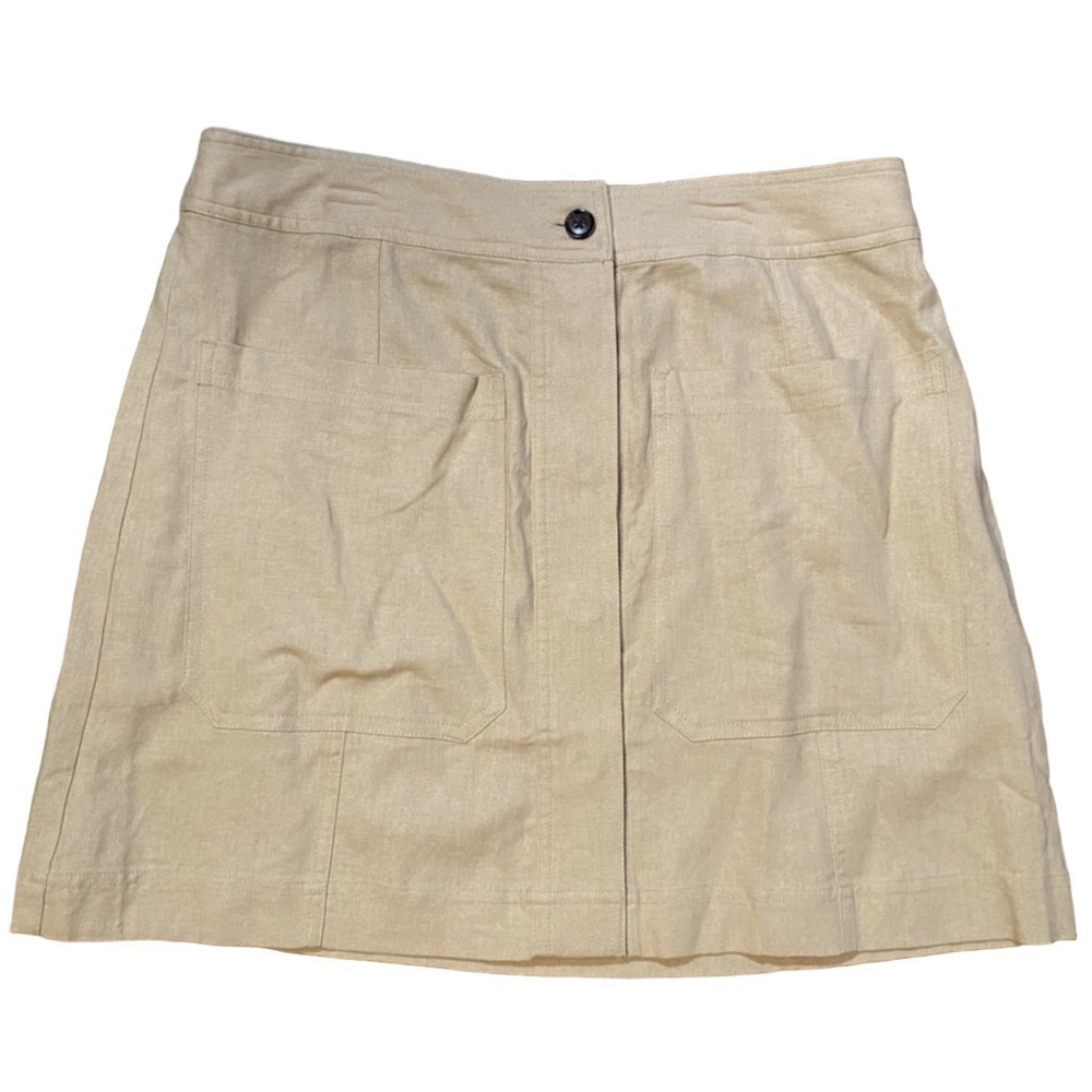 Banana Republic Tan Linen Skirt NWT - Picture 2 of 6